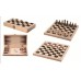 Gioco Scacchi, Dama Backgammon De Luxe in Legno - Ronchi 11025